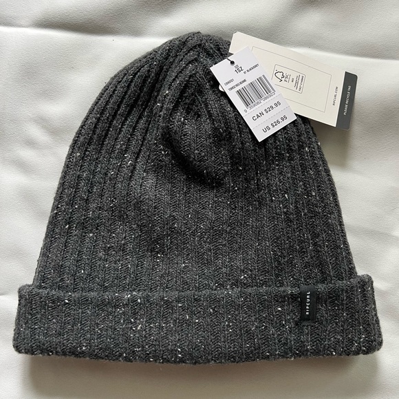 NWT Rip Curl Tomoz Beanie Color Black/Grey speckled one size fits most - Picture 3 of 9